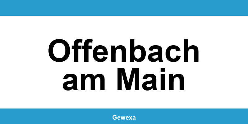 Gewerbeamt Offenbach am Main – Termin online zur Gewerbeanmeldung